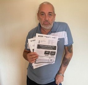 Joe Clark, 66, said he nearly paid the fine out of fear despite it being issued in error