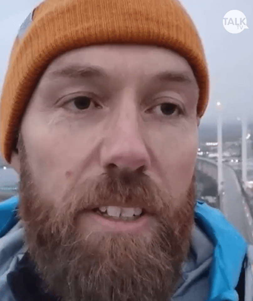 A bonkers video from one of the protesters, a teacher from London called 'Marcus', shows the pair high above the M25 calling on the government to end oil use