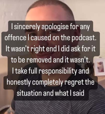 Thomas said he 'takes full responsibility'