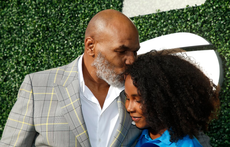 Tyson's daughter Milan is a keen tennis player