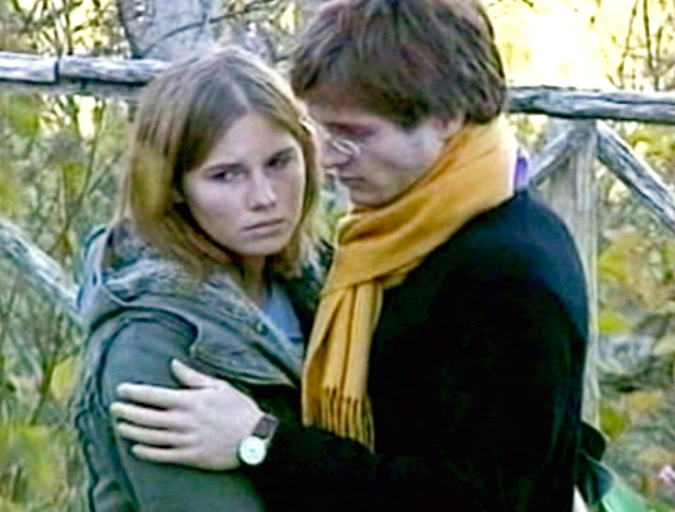 Amanda Knox and Raffaele Sollecito are pictured together in 2007