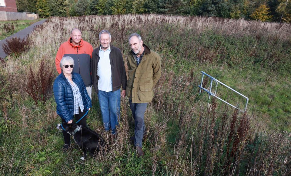 Residents in Thorpe Thewles are complaining about the state an area of land was left in by developer Mandale Homes