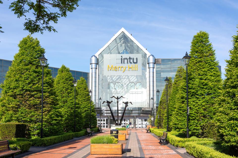 The Merry Hill shopping centre has around 215 stores and over 10,000 free parking spaces