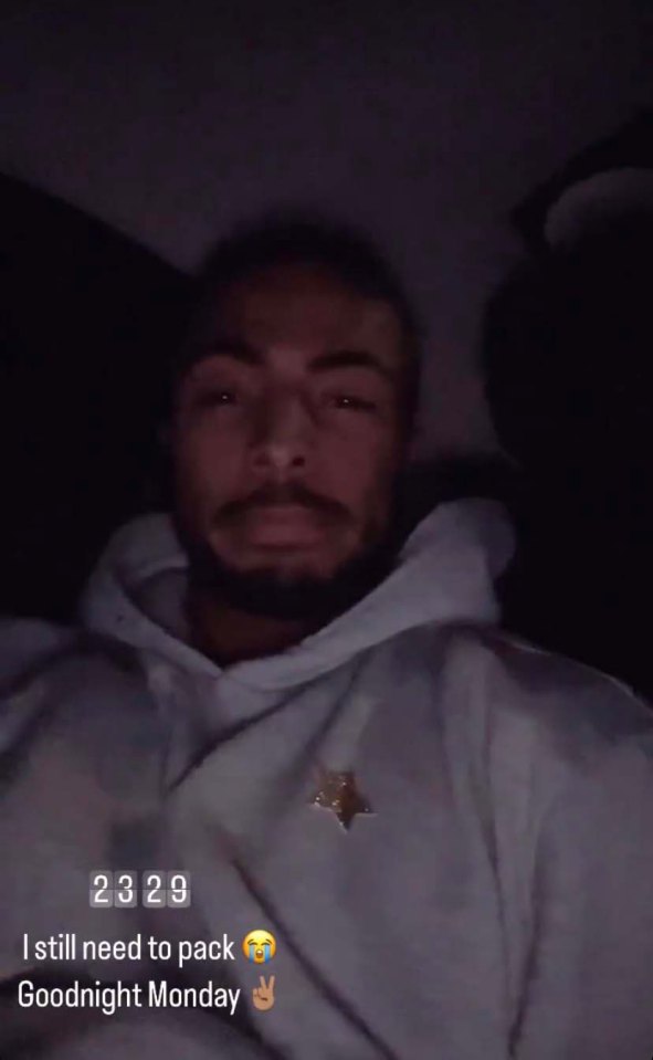 Tyler confessed he still hadn't packed for his travels last night