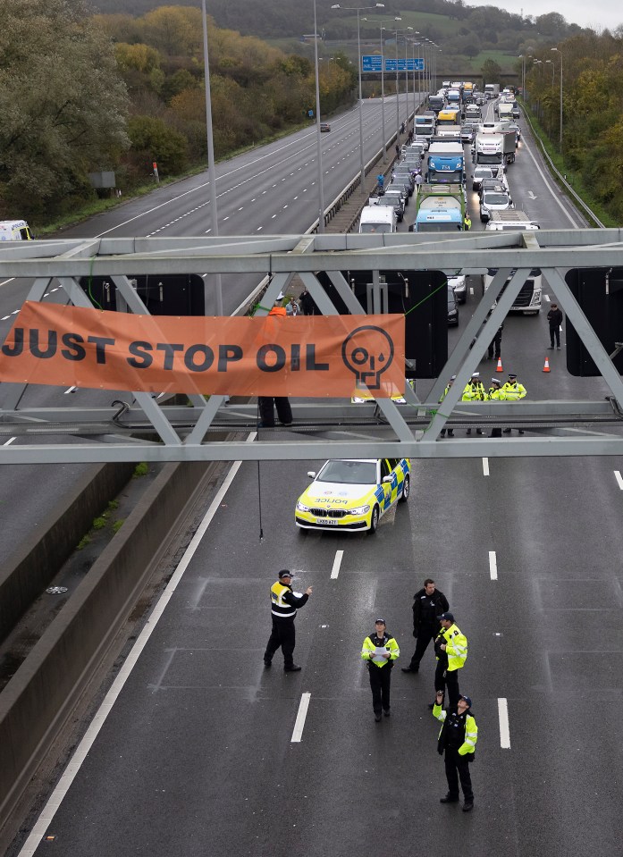 If the roads aren’t clogged up by incessant ‘works’ or rail strikes, then they’re blocked by the increasingly moronic Just Stop Oil protestors