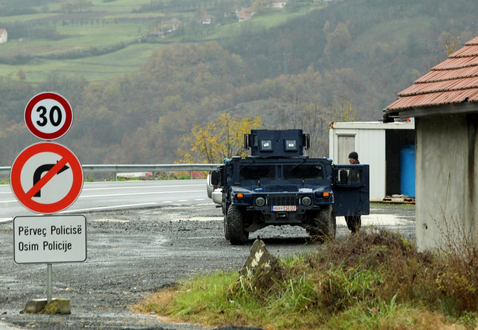 Peacekeepers have been deployed between the border of Serbia and Kosovo