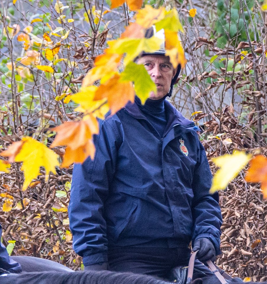 Andrew is often pictured riding his horse in Windsor