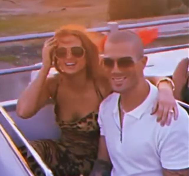 The pair enjoyed a sun-drenched open top bus ride on their trip to Cyprus