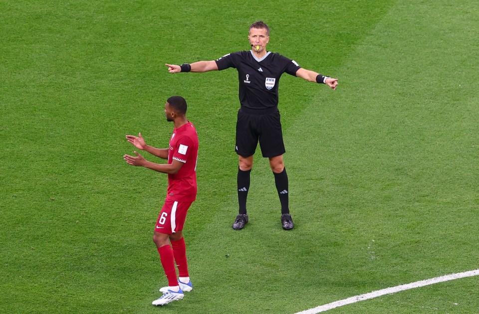But the goal was ruled out by referee Daniele Orsato for offside