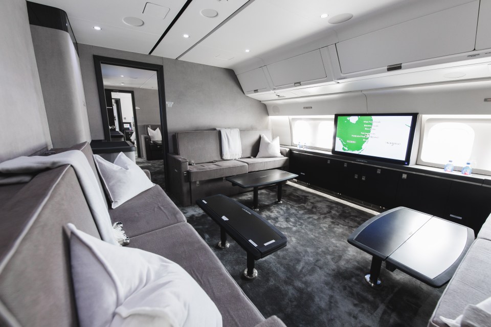 Other features include WiFi, LED lighting, custom multi-zone sound systems and enough seating for 33 people