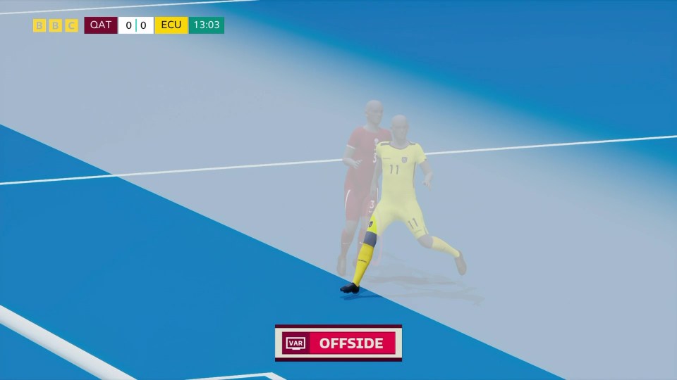 Replays showed that Orsato's decision to rule out the goal was the correct one