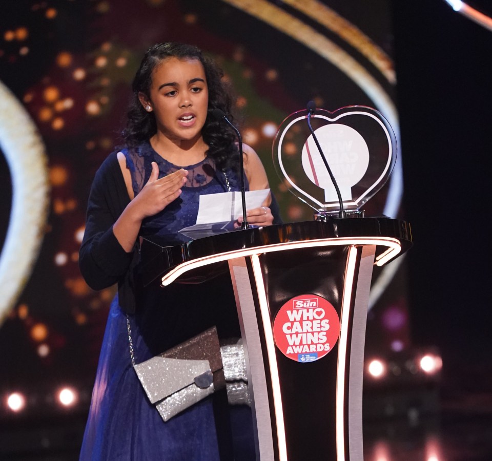 Jayden addressed her beloved mum directly in a moving speech