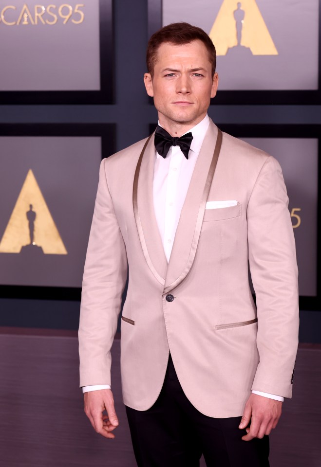 Taron Egerton looked especially dapper
