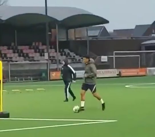 Jadon Sancho has been spotted training in Holland throughout the World Cup