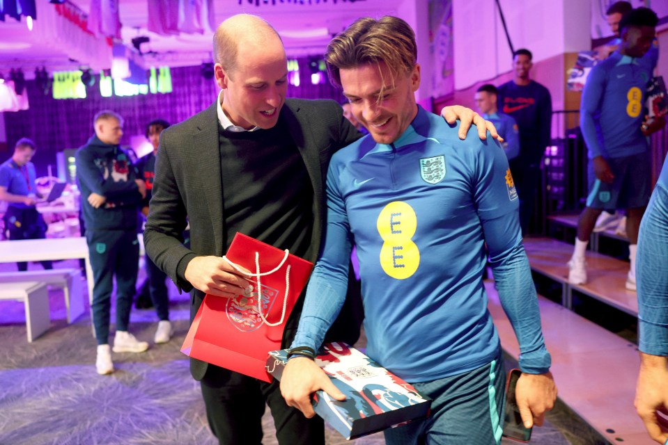 Jack Grealish shared a laugh with the Prince of Wales