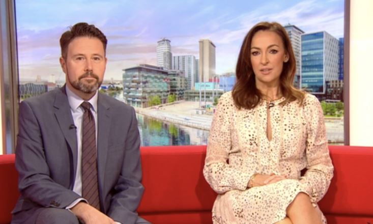 Presenter Jon Kay issued Carol with a cheeky warning