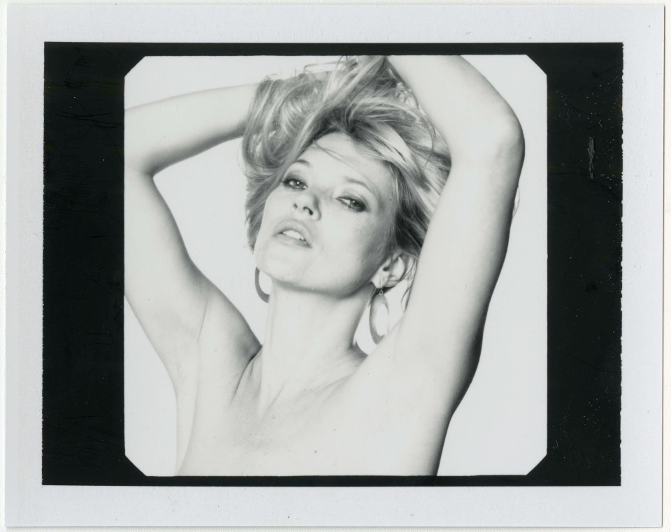 A topless Polaroid of Kate Moss is also in the lucky dip collection
