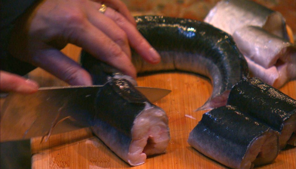 Hollie wasn't impressed by the food in camp - and says eel was the worst