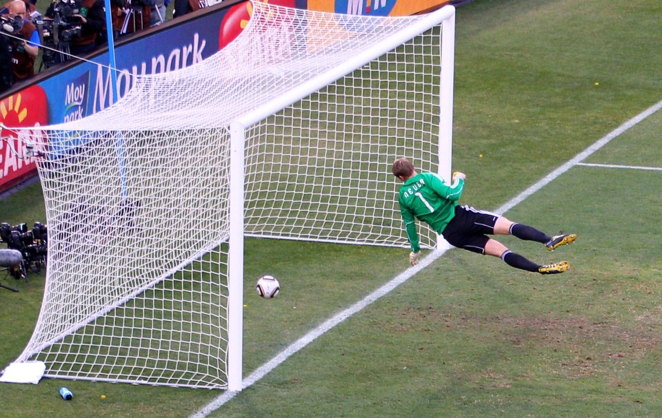 England notoriously had this effort from Frank Lampard against Germany not given at the 2010 World Cup and will need better luck this time