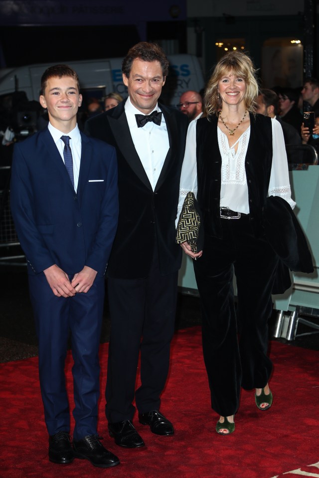 Dominc with wife Catherine and son Senan
