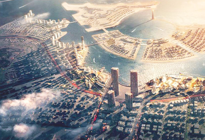 Concept art for Lusail - Qatar's city of the future