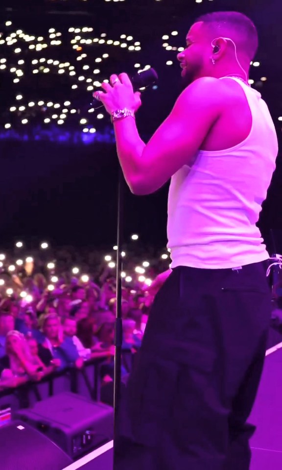 Love Island's Wes Nelson put on a supporting show that was headline-worthy at the O2