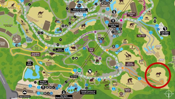 The Savannah enclosure is situated close to the attraction's 'Roar and Snore' experience where guests sleep in tents