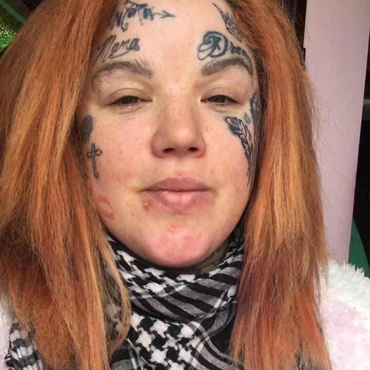 She's almost unrecognisable in snaps from before she got her inkings