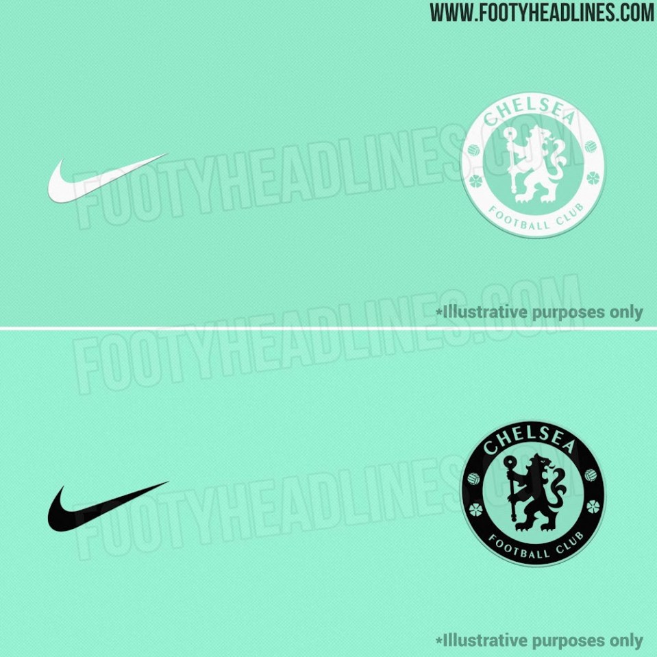 The strange green colour has been slammed by Chelsea fans