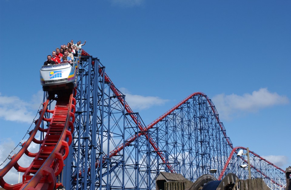 Thrillseekers can enjoy a ride on the rollercoasters