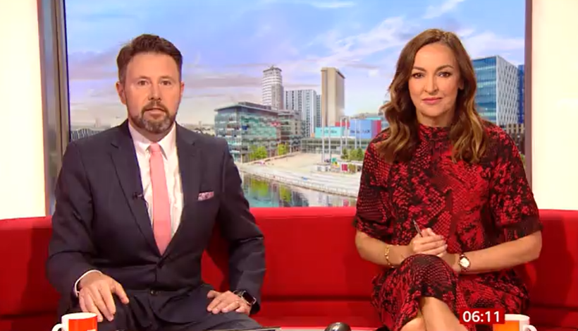 BBC Breakfast's Sally Nugent begged bosses to stop a report after a technical blunder left her 'sick'