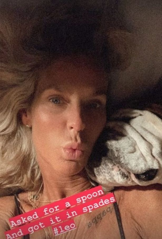 Ulrika Jonsson treated fans to an intimate bed selfie with a very special companion