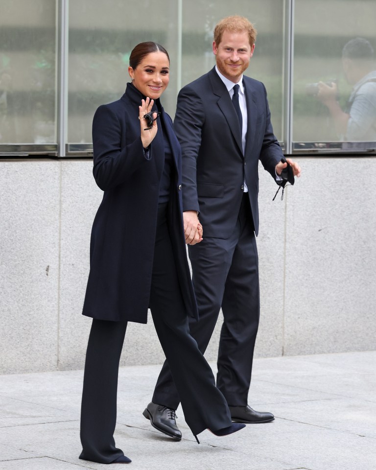 Meghan Markle and Prince Harry in New York in September 2021