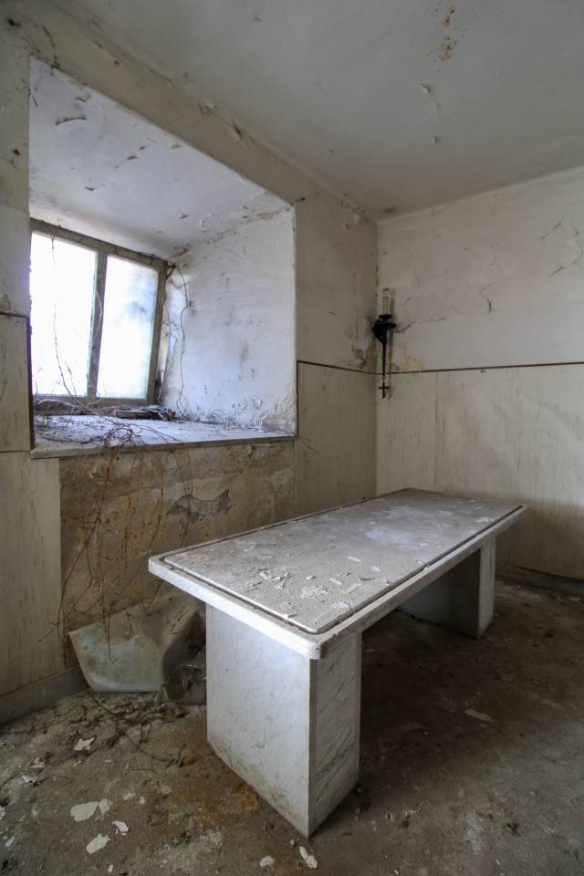 The morgue was destroyed during the L'Aquila earthquake that devastated central Italy 13 years ago