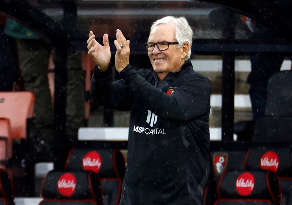 New Bournemouth owner and chairman Bill Foley was welcomed on to the pitch