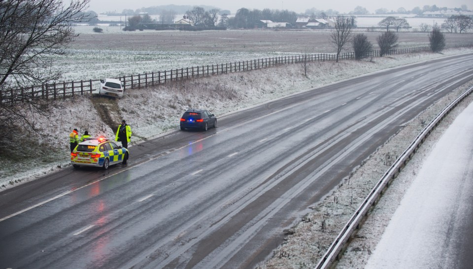 Drivers have been warned to be careful on the roads