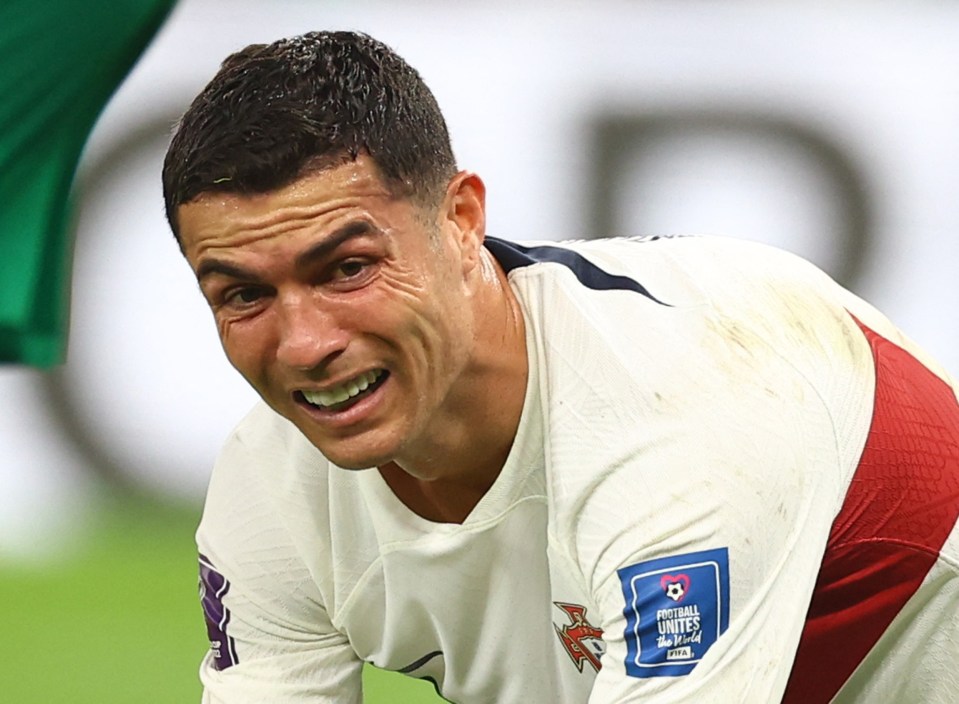 Ronaldo came on in the second half but could not prevent Portugal's defeat