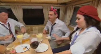 Richard couldn't deal with Claire's bad attitude at his caravan dinner party and kicked her out