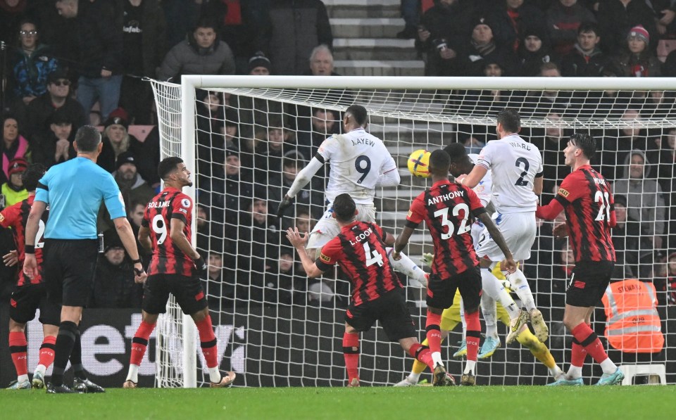 Jordan Ayew headed in the opener from close range