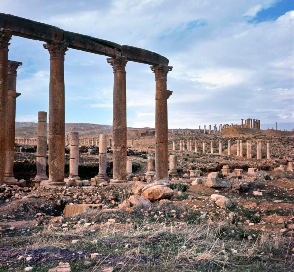 Only foundations and sculptural fragments of the temple remain
