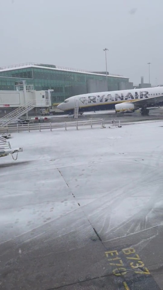 Manchester Airport said it closed its runways due to 'health and safety' - and would be reopening them 'at the earliest opportunity'