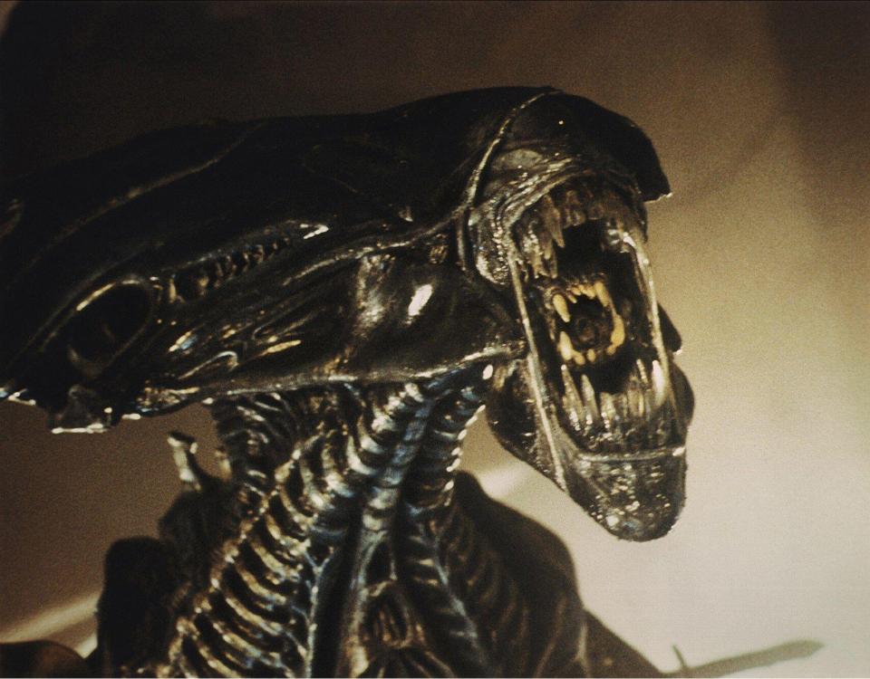 The way the shark's mouth retracts is similar to extra-terrestrials in Alien