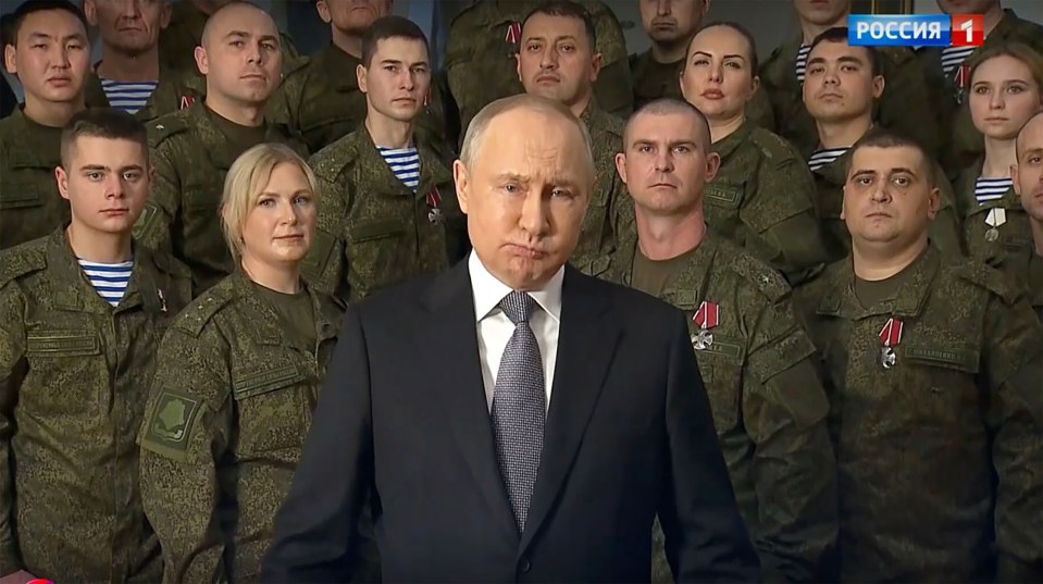 The sickly President coughed and spluttered during his annual address