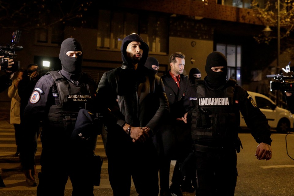 He was arrested after cops raided his home in Bucharest
