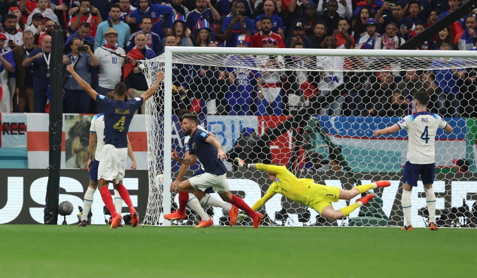 Olivier Giroud headed France into the World Cup semis at the expense of England