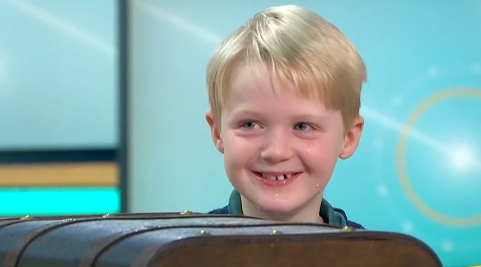 Cheeky chappy Lucas Daly made host Susanna Reid giggle