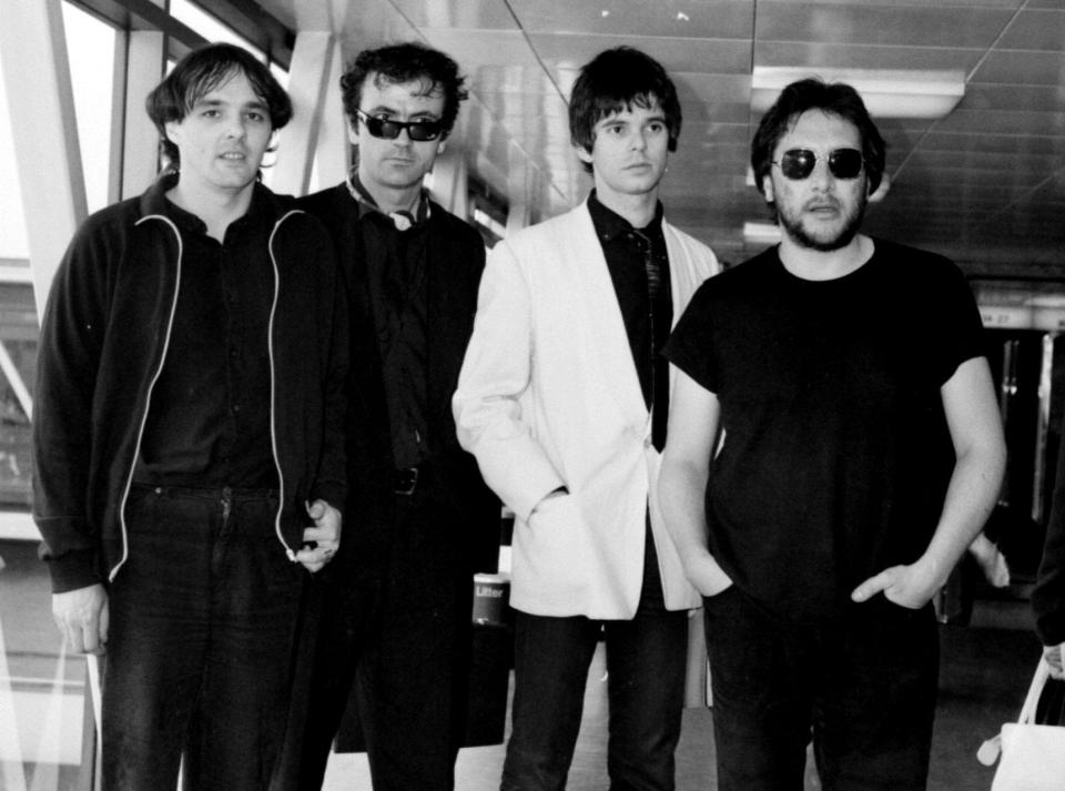 Jet Black, far right, was a founding member of The Stranglers