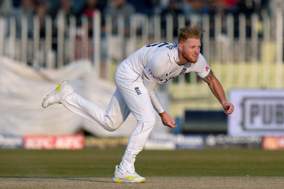 Ben Stokes was out for a duck but did get the crucial early wicket of Babar Azam