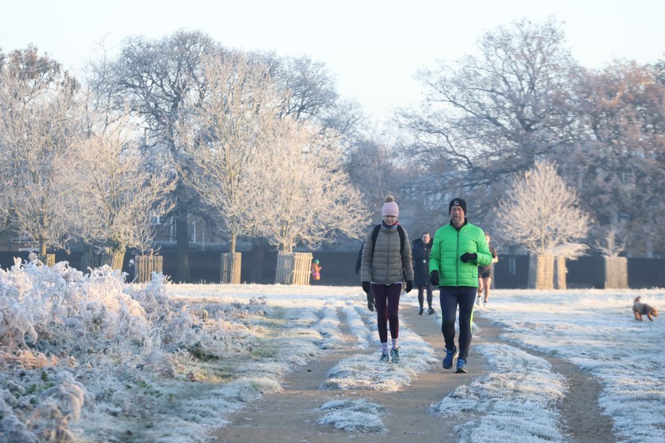 The capital woke up to freezing winter conditions