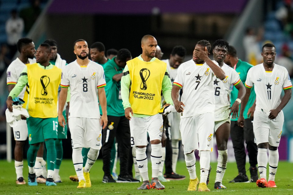 There was heartbreak for Ghana too as the defeat sent them packing